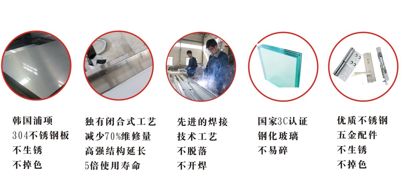 金德信不锈钢门产品图